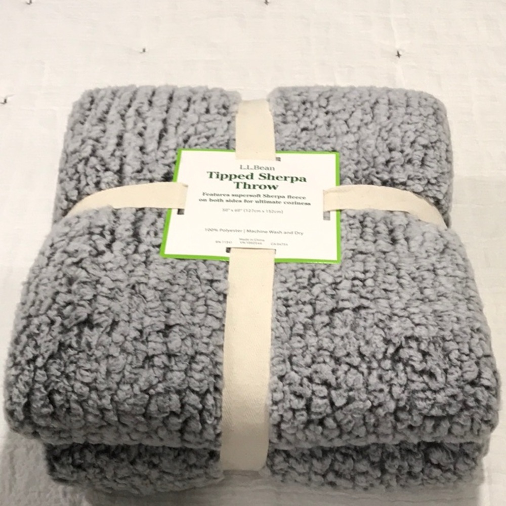 LL Bean Sherpa Throw
